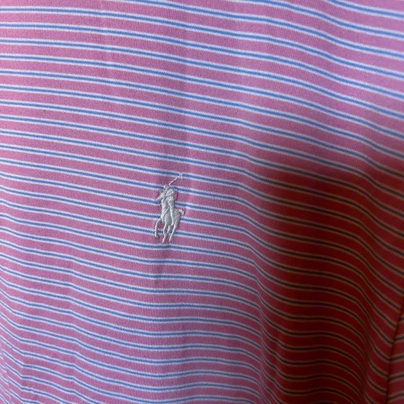 Polo Ralph Lauren Golf Made in Peru Pima Cotton‎ Striped Polo Shirt - Picture 2 of 7